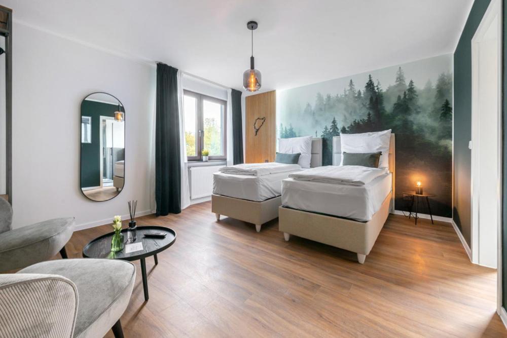 Dreibettzimmer mit eigenem Bad